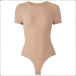 Smoke Cloud Going Out T Shirt Tops Second-skin Feel Recycle Shapewear Crew Neck Short Sleeve Bodysuit For Women