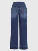 2025 New Women's Wide Leg Jeans, Autumn And Winter Outfits, Straight Leg Jeans, Mid Rise Jeans