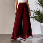 Casual Chiffon Wide-leg Pants Loose Trousers