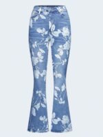 2025 New Women's AutumnWinter Printed Denim Pants, Women's Denim Pants, Essential Jeans For AutumnWinter, Warm Jeans, Women's Four Seasons Jeans, Printed Jeans