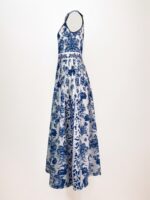 2025 Women's Neck Hanging Dress, Sleeveless Dress, Flower Printed Dress Women's Dress