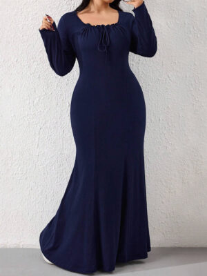 Simple Elegant Style Autumn And Winter Sweet Design Sense Niche Temperament Dress