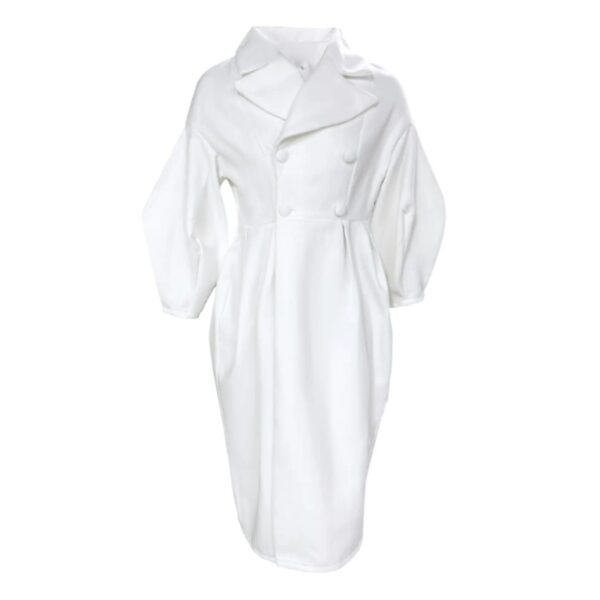 Women's Classic Winter Long Coat, Double-Breasted Belted Trench With Wide Lapel, Solid Color Oversized Overcoat For Casual Style